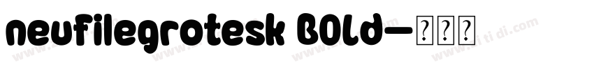 neufilegrotesk BOLd字体转换